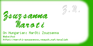 zsuzsanna maroti business card